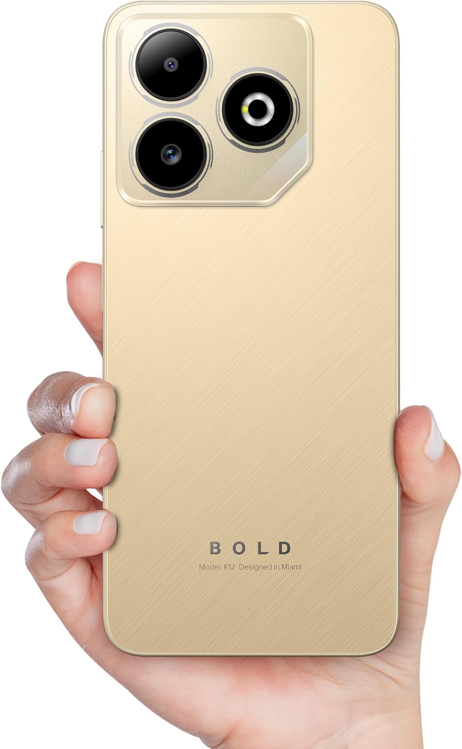 BLU Bold K12 | 2025 | Unlocked | 6.8” HD+ 120Hz Infinity Display | 50MP Main + 8MP Selfie Cameras | 128GB Internal Storage | US Version | US Warranty | Champagne Gold - Image 7