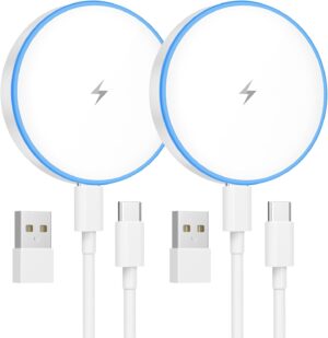 MagSafe Charger 2 Pack Magnetic Wireless Charger Fast Charging Pad