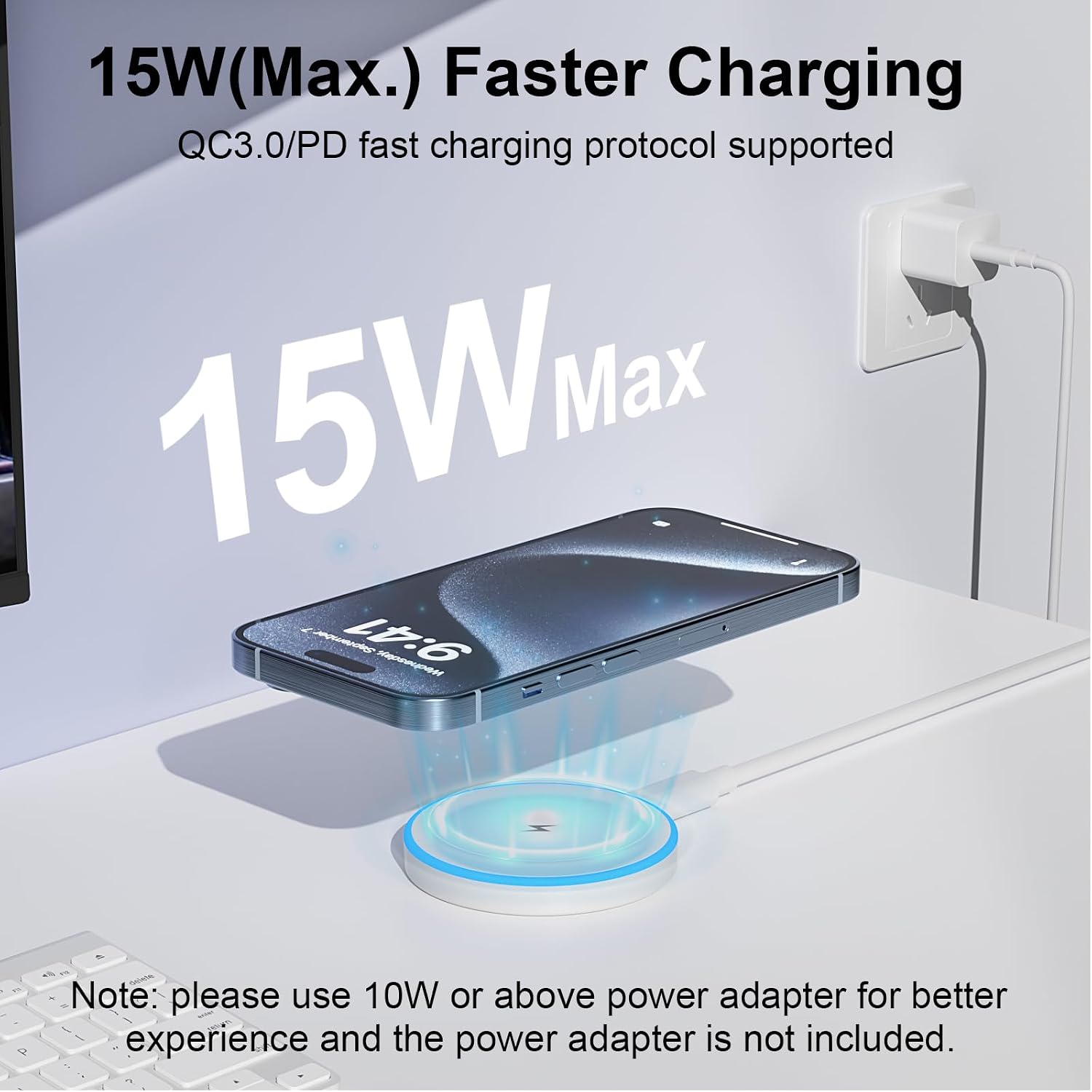 MagSafe Charger 2 Pack Magnetic Wireless Charger Fast Charging Pad - Image 2
