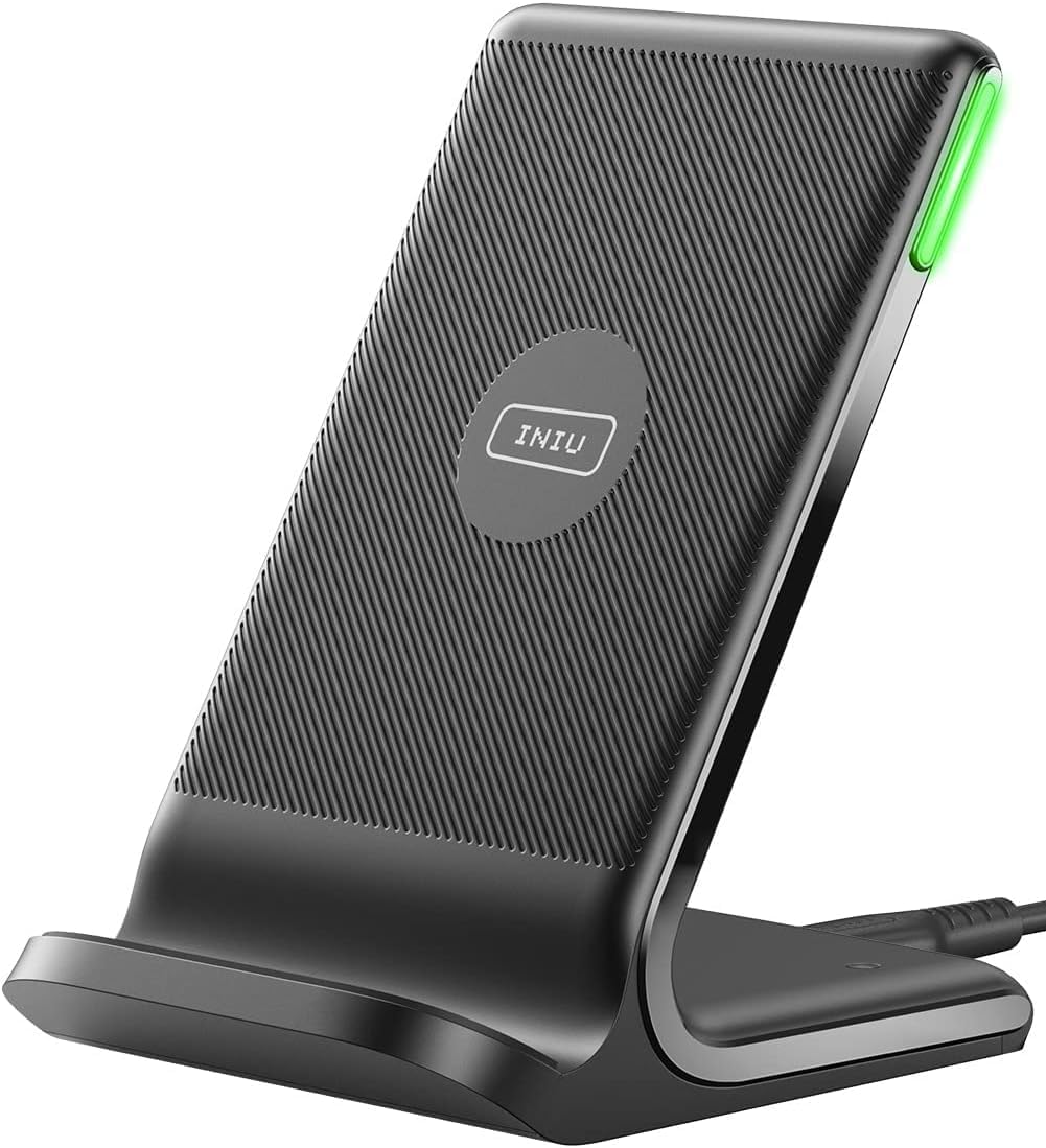 INIU Wireless Charger, 15W Fast Wireless Charging Phone Station with LED - Image 9